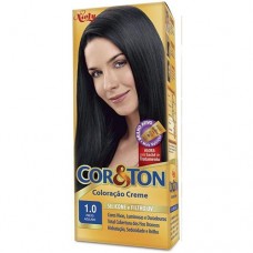 Cor & Ton Tintura 1.0 Preto Azulado 125g