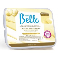 Depil Bella Cera Depilatória Chocolate Branco 800g 