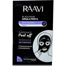 Depil Bella Máscara Facial Raavi Peel Off Black Mask Argila Preta 8gr