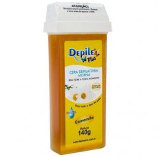 Depile Cera Plus Depilatoria Camomila Roll-On 140g