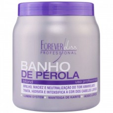 Forever Liss Banho de Pérola Loiro Brilhante - Máscara Hidratante - 1000g