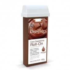 Depilflax Cera Depiladora Roll On Chocolate 100g