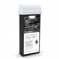 Depilflax Cera Refil Roll On Negra 100g