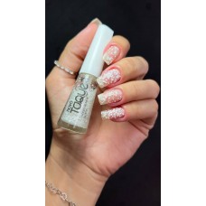 Esmalte Novo Toque Flocos De Neve Gliter 8ml