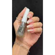 Esmalte Novo Toque Prata Gliter 8ml