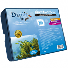 Depile Plus Cera Depilatória Algas Marinhas Método Espanhol Profissional Barra 1,100Kg